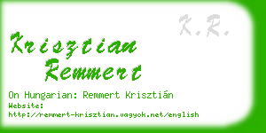 krisztian remmert business card