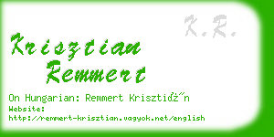 krisztian remmert business card